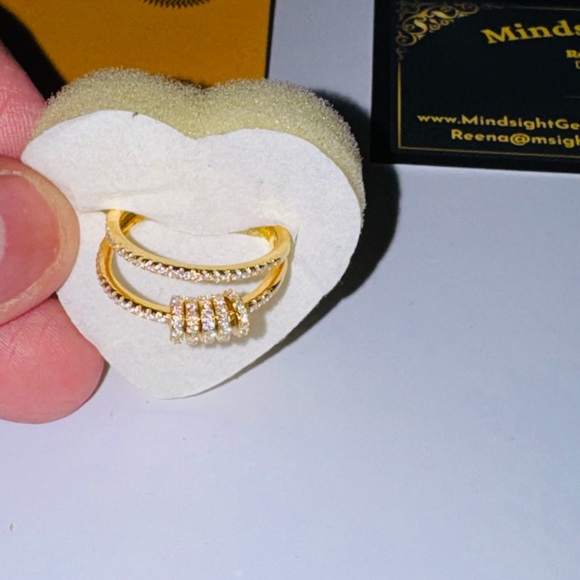 14k Yellow Gold Vermeil VVS GRA Certified Diamond Ring, 100% Passes Diamond Test - Picture 6 of 6